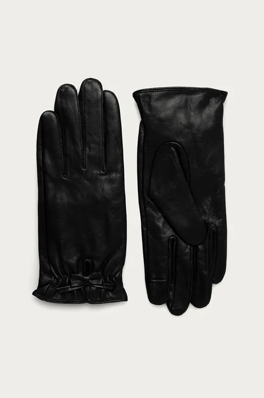 čierna Medicine - Kožené rukavice Basic Dámsky