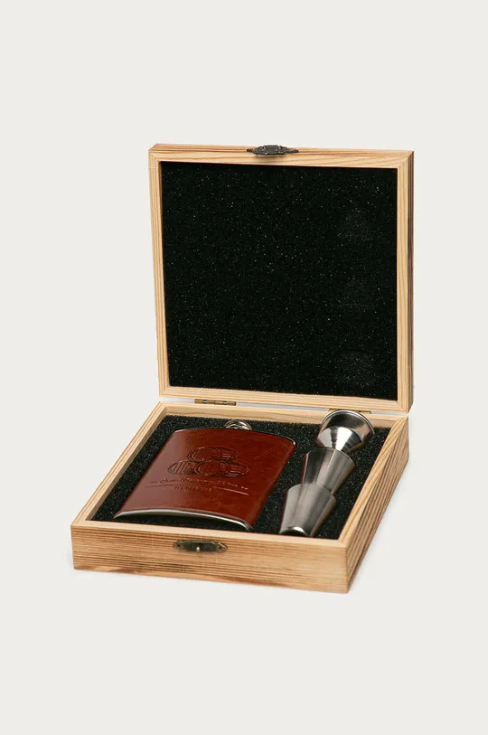 коричневий Medicine - Подарунковий набір: фляга, лійка, чарки Gifts Unisex