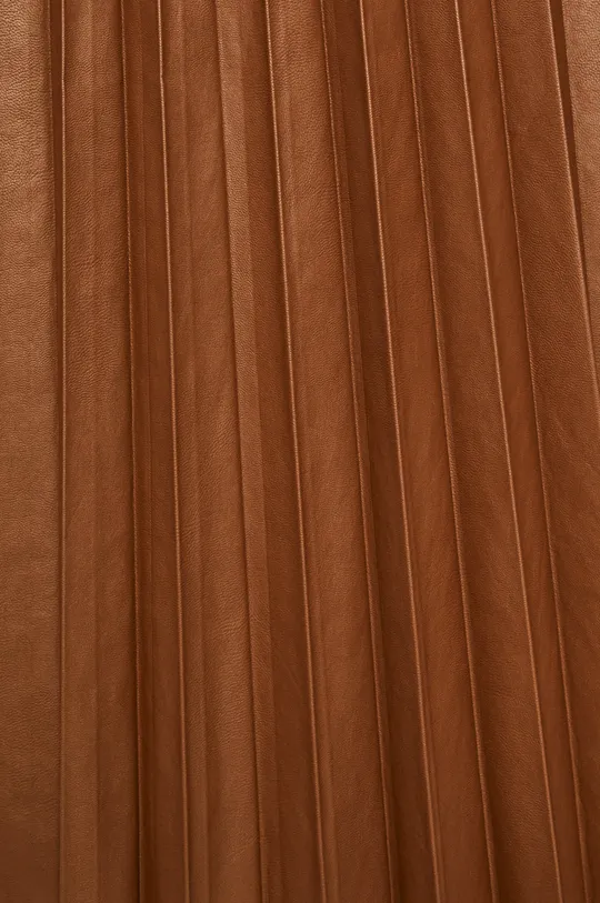 brązowy Spódnica damska plisowana brązowa