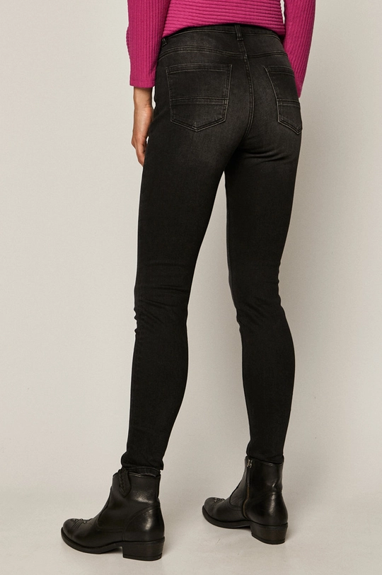 Jeansy damskie skinny ECO WASH czarne 99 % Bawełna, 1 % Elastan