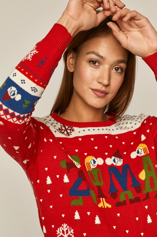 multicolor Sweter damski z kolekcji X-mass by Patryk Mogilnicki Damski