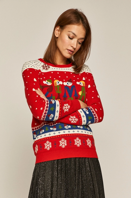 multicolor Sweter damski z kolekcji X-mass by Patryk Mogilnicki