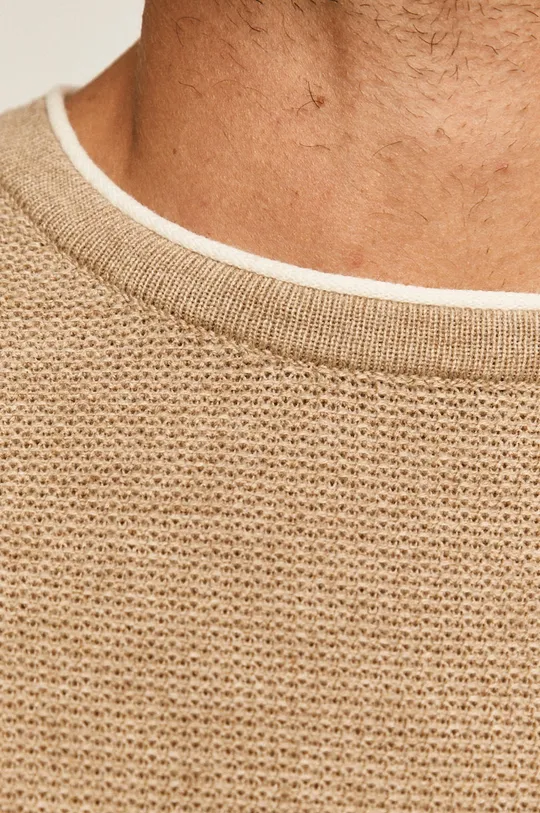 Sweter męski beżowy Męski