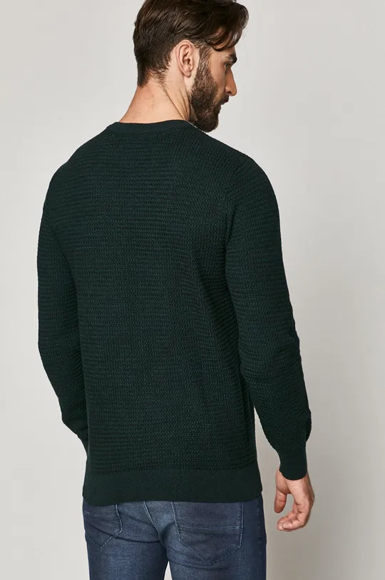 Sweter męski bawełniany zielony 100 % Bawełna