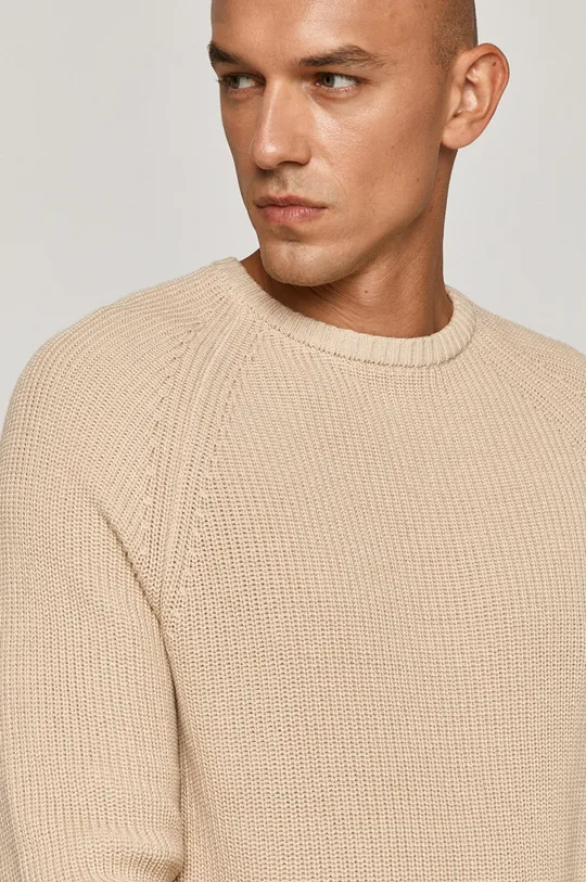 Sweter męski beżowy Męski