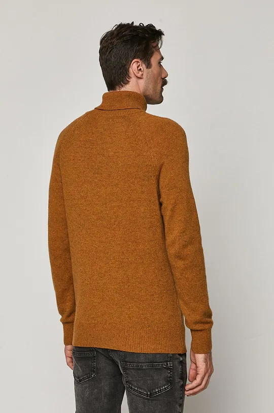 Sweter męski wełniany żółty 50 % Poliamid, 50 % Wełna