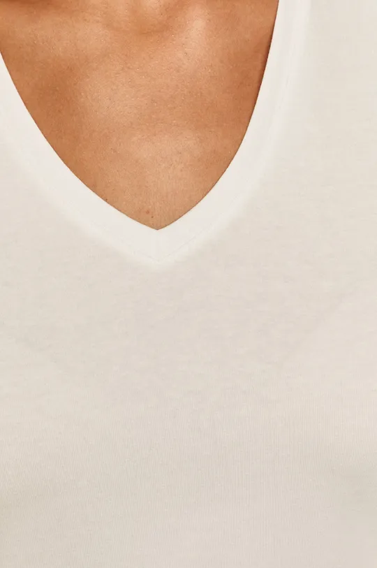 T-shirt damski z bawełny organicznej biały Damski