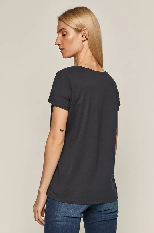 T-shirt damski z bawełny organicznej szary <p>100 % Bawełna organiczna</p>