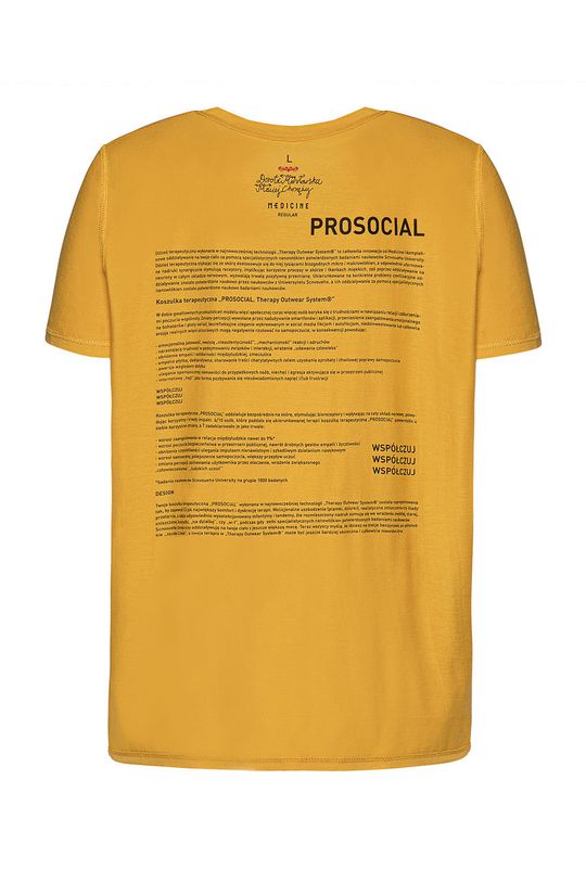 T-shirt damski by Dorota Masłowska i Maciej Chorąży żółty bursztynowy