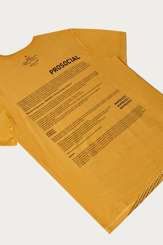 T-shirt damski by Dorota Masłowska i Maciej Chorąży żółty