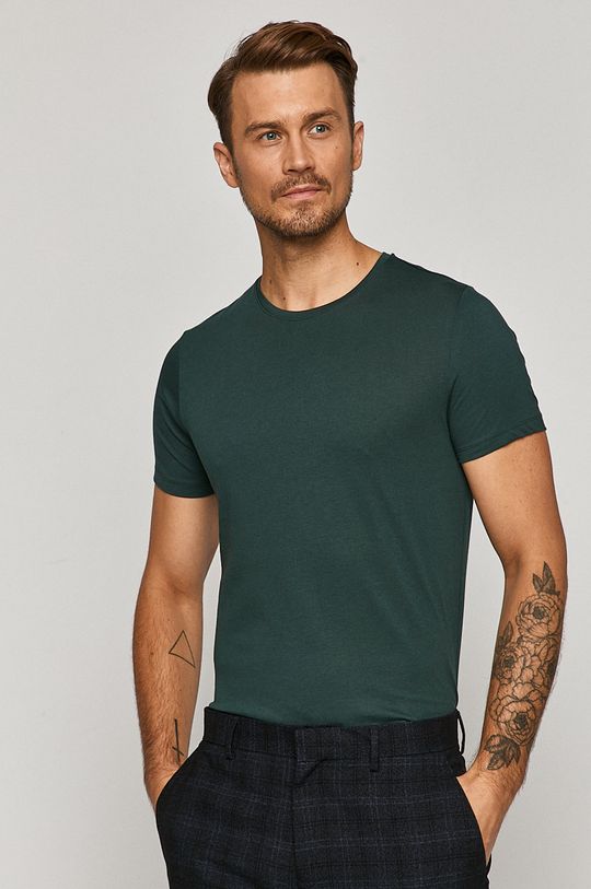 cyraneczka T-shirt męski zielony Męski