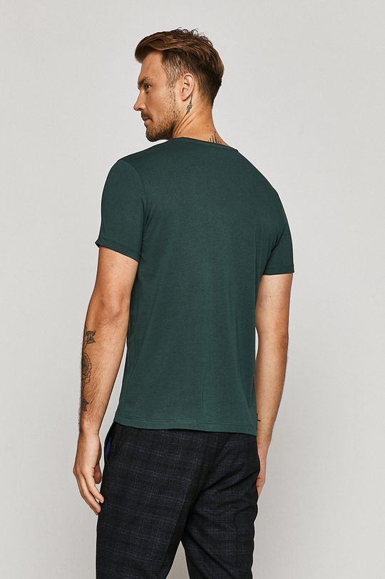 T-shirt męski zielony 100 % Bawełna