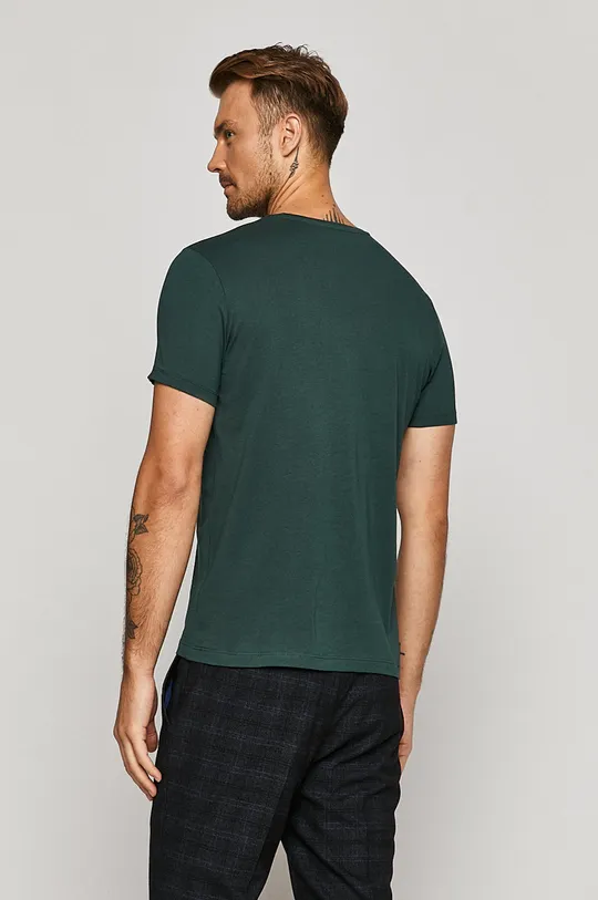 T-shirt męski zielony 100 % Bawełna