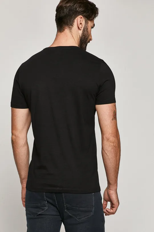 T-shirt męski z bawełny organicznej z nadrukiem Batman czarny <p>100 % Bawełna organiczna</p>