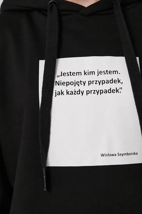 Bluza bawełniana czarna damska z kolekcji Możliwości - Fundacja Wisławy Szymborskiej