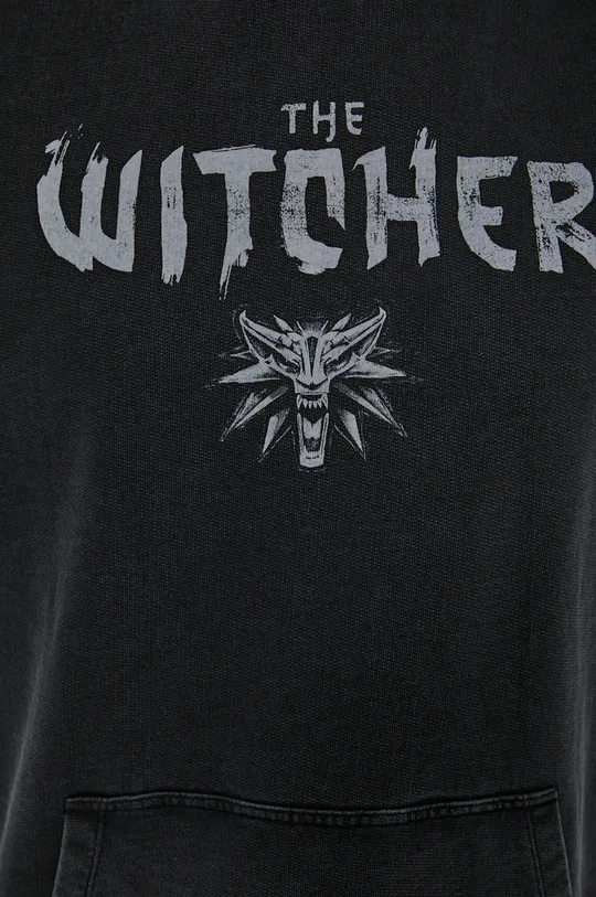 Bluza bawełniana damska z kolekcji The Witcher czarna Damski