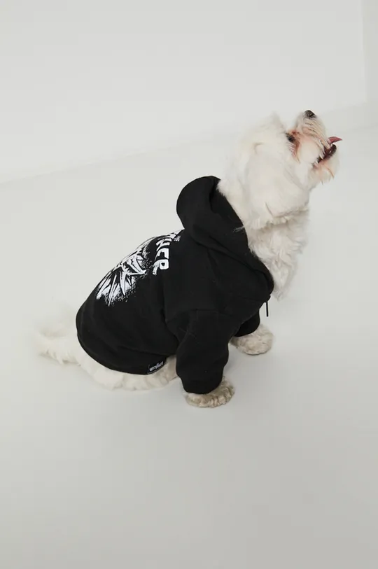 μαύρο Medicine - Βαμβακερό φούτερ σκύλου Witcher