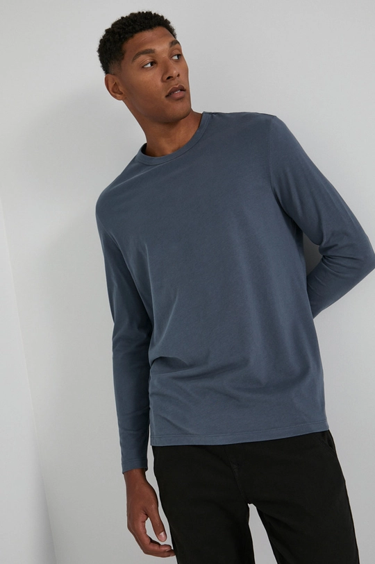 niebieski Medicine - Longsleeve bawełniany Basic