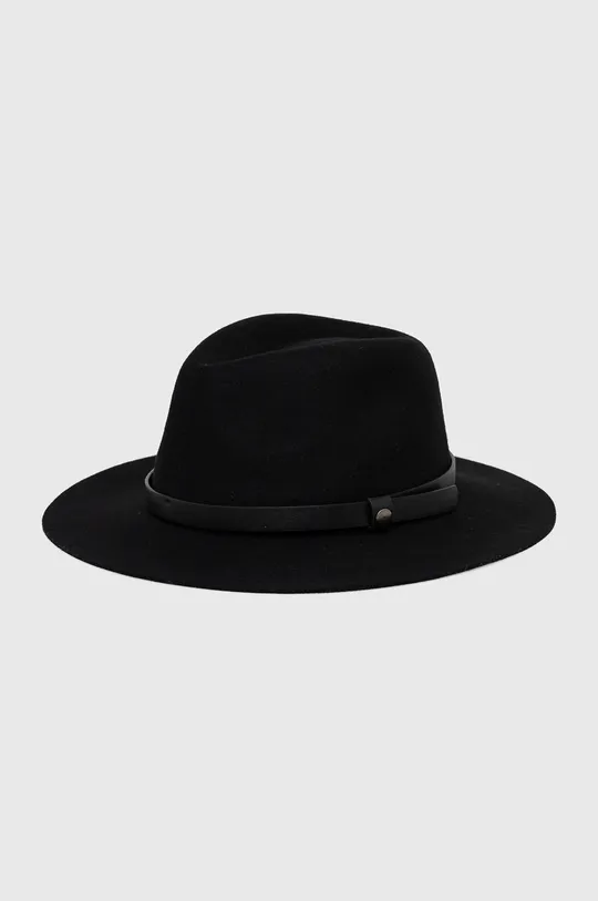czarny Wełniany kapelusz damski czarny Damski