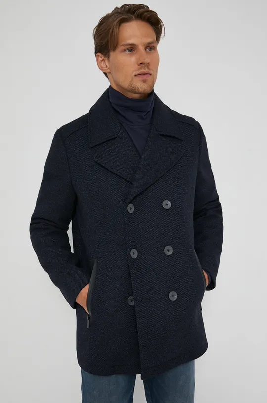 темно-синій Medicine - Шерстяне пальто Basic Чоловічий