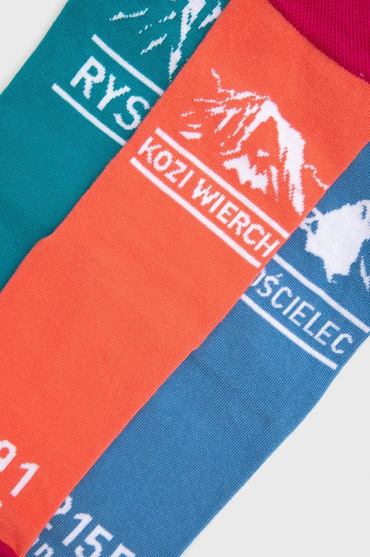 Skarpetki damskie z tatrzańskimi szczytami  (3-pack) multicolor