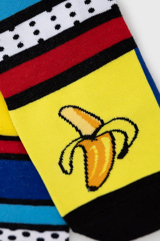 Skarpetki męskie w banany (2-pack) multicolor