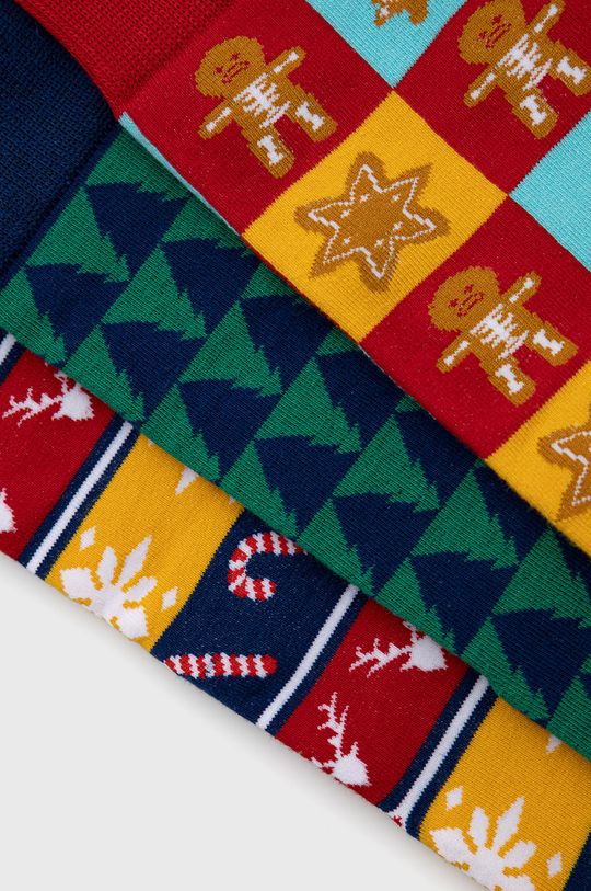 Skarpetki męskie z kolekcji Deer Santa (3-pack) multicolor