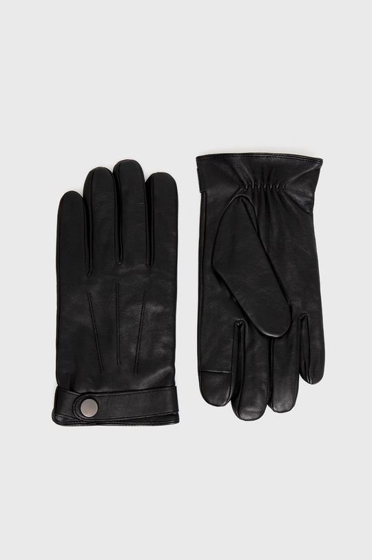 černá Medicine - Kožené rukavice Basic Pánský
