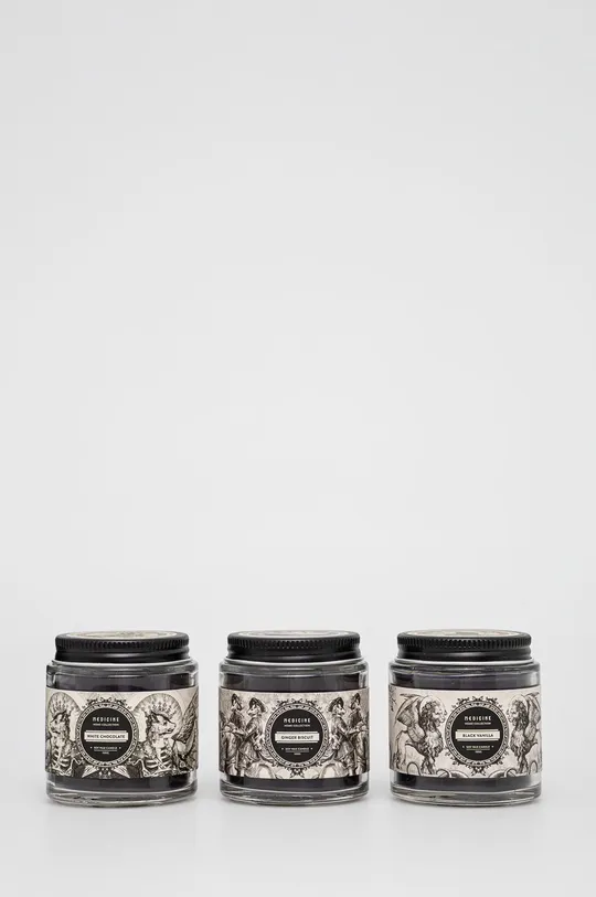 Voňavé sójové sviečky Home Collection (3-pack) čierna