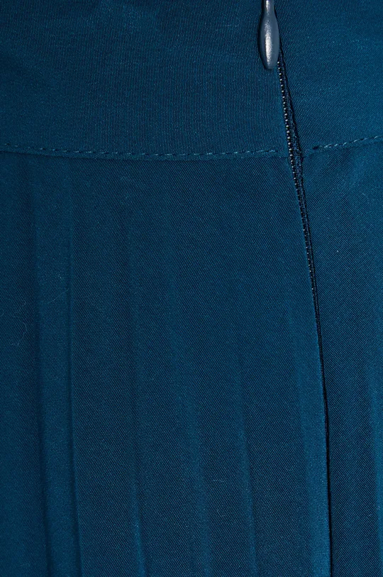 niebieski Spódnica damska z plisowanej tkaniny niebieska