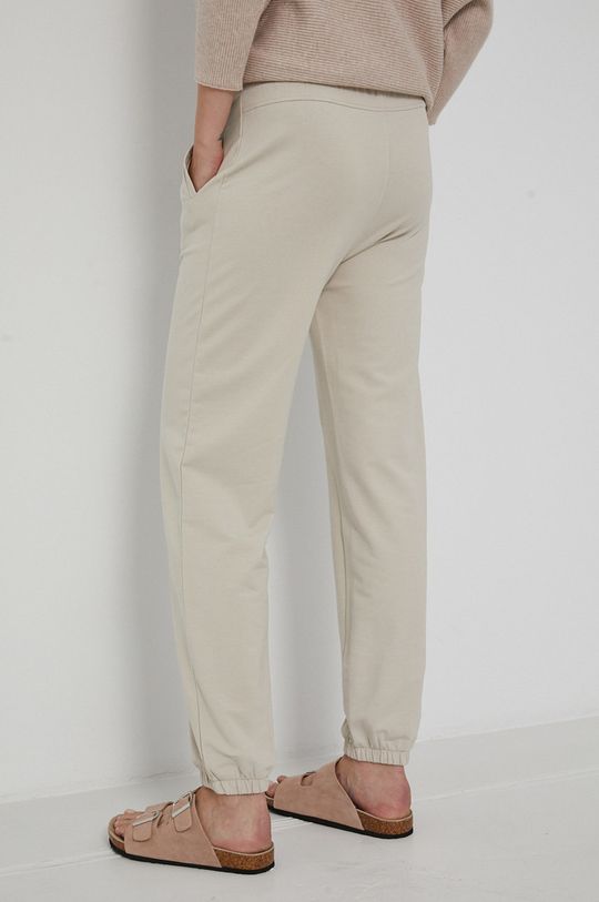 Spodnie dresowe damskie beżowe 94 % Bawełna, 6 % Elastan