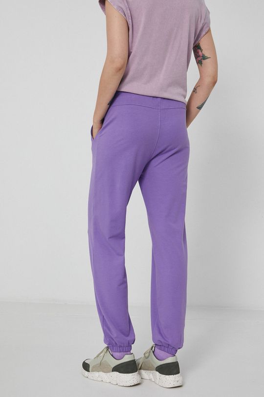 Spodnie dresowe damskie fioletowe 94 % Bawełna, 6 % Elastan