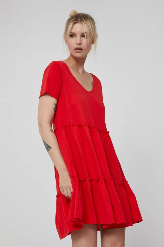 czerwony Medicine - Sukienka Essential Damski