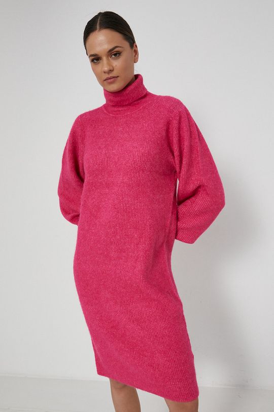 ostry różowy Medicine - Sukienka z wełną Apres Ski Damski