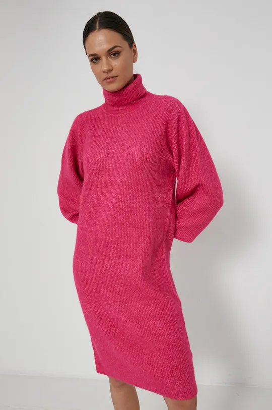 różowy Medicine - Sukienka z wełną Apres Ski Damski