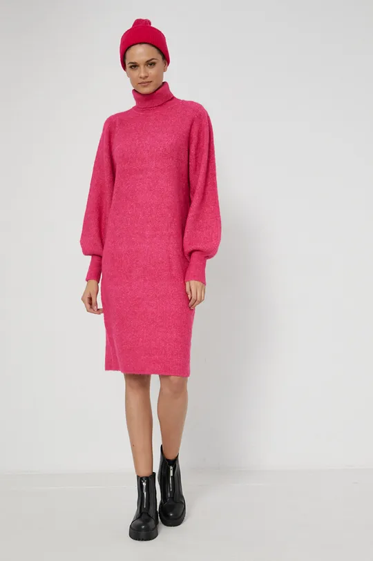 Medicine - Μάλλινο φόρεμα Apres Ski ροζ