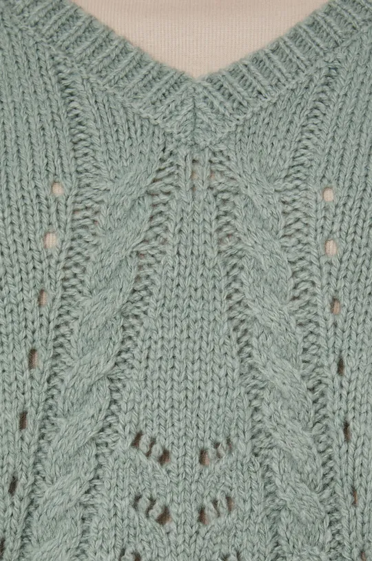 Sweter z gładkiej dzianiny damski