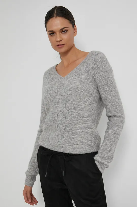 sivá Vlnený sveter dámsky Essential Dámsky