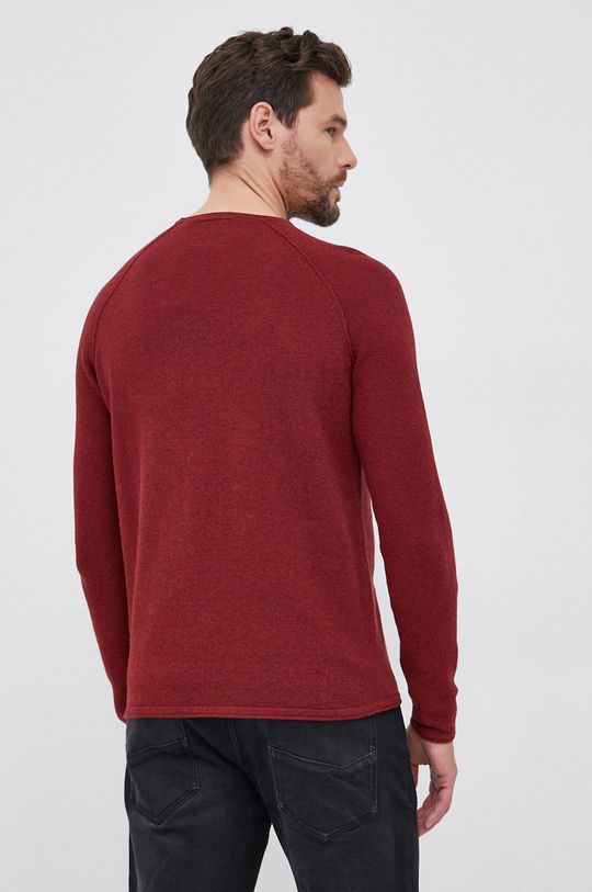 Sweter bawełniany męski czerwony 100 % Bawełna
