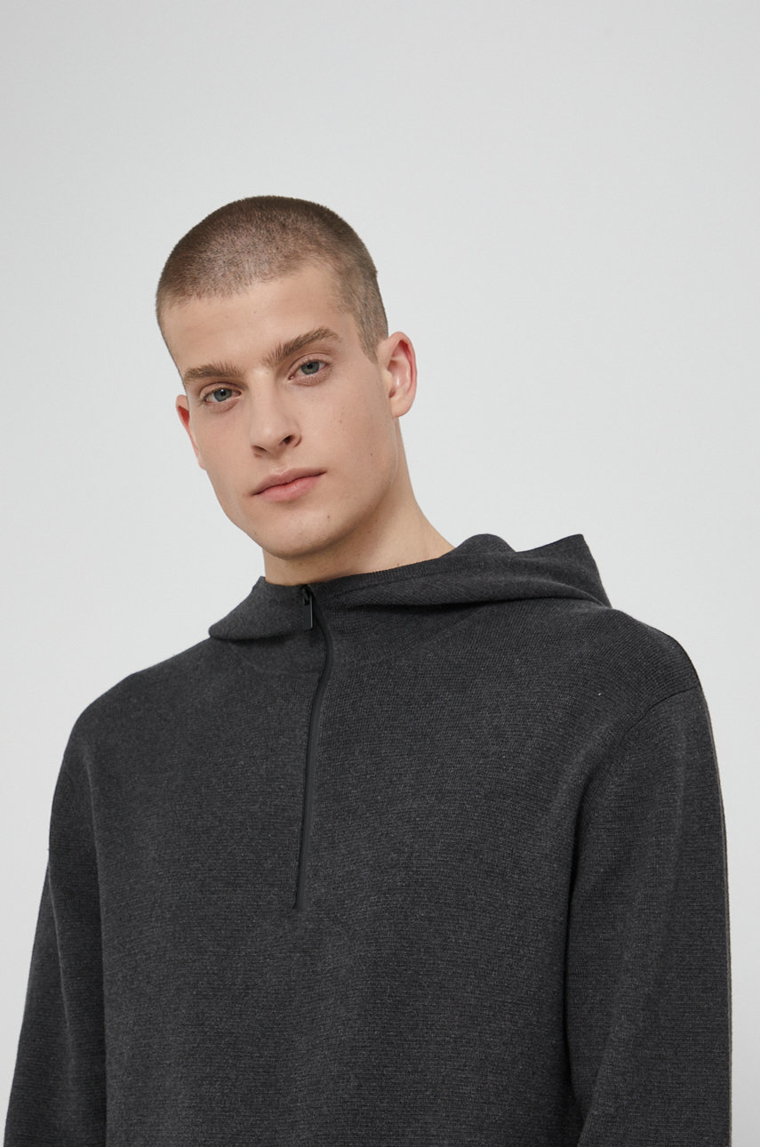 Sweter męski szary