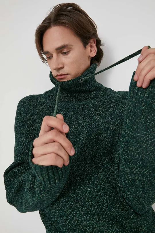 zielony Medicine - Sweter bawełniany Essential