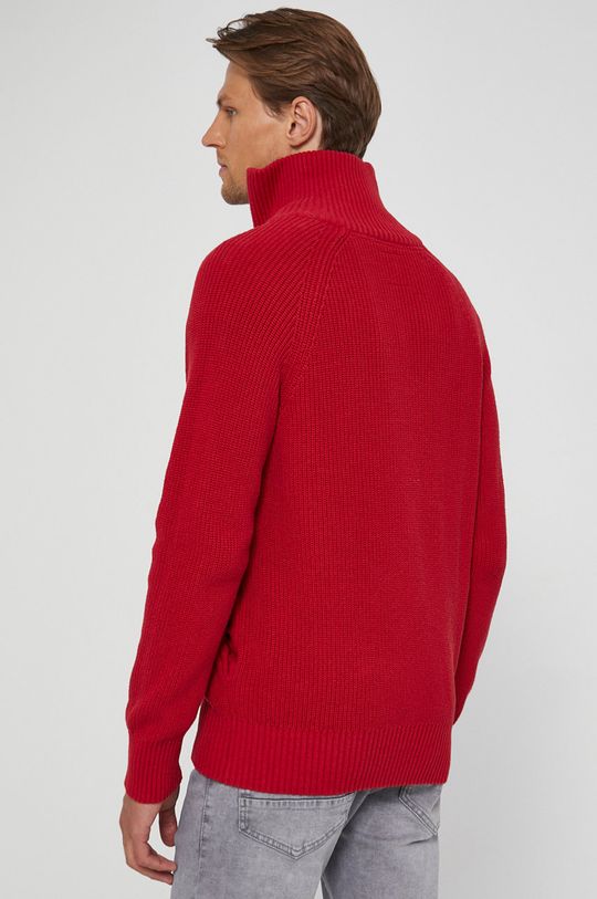 Sweter bawełniany męski czerwony <p>100 % Bawełna</p>