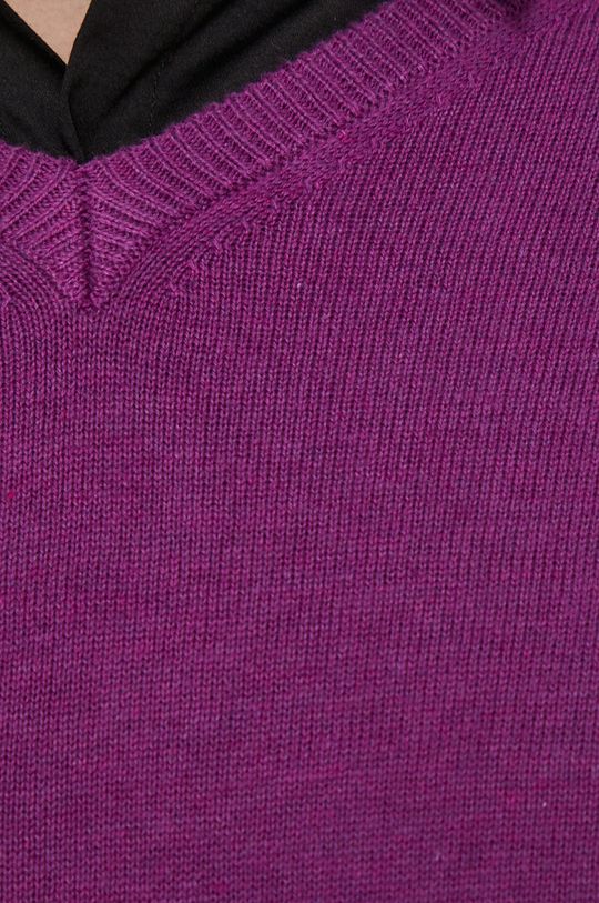 Sweter bawełniany męski gładki różowy Męski