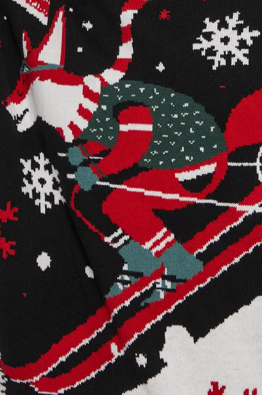 Sweter męski z kolekcji Deer Santa czarny Męski