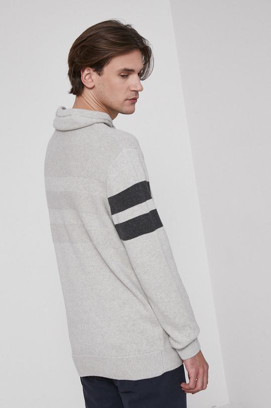 Sweter bawełniany męski beżowy 100 % Bawełna