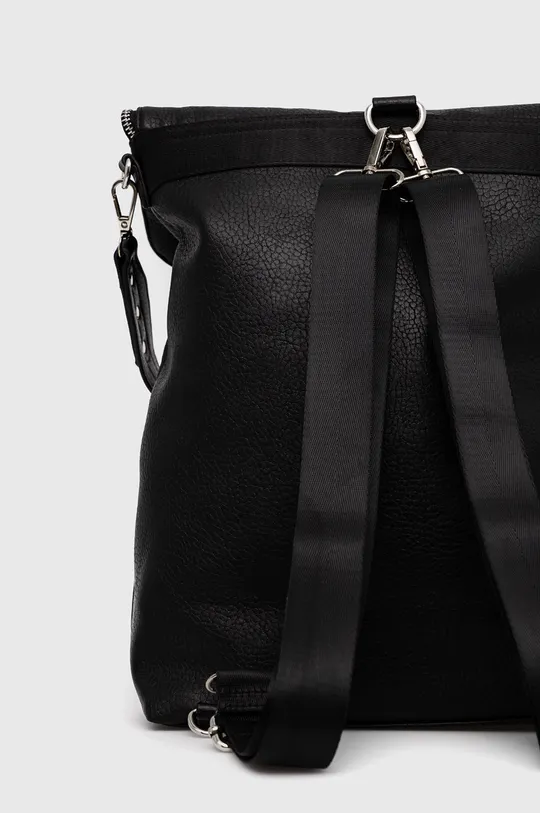 Plecak damski z funkcją torebki czarny Podszewka: 100 % Poliester, Materiał zasadniczy: 100 % Poliuretan