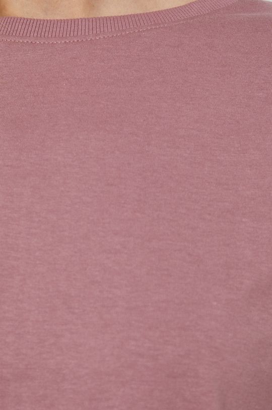 T-shirt z bawełny organicznej damski różowy Damski
