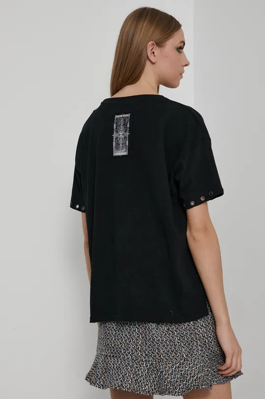 T-shirt damski bawełniany by Natalia Szwed czarny <p>100 % Bawełna</p>