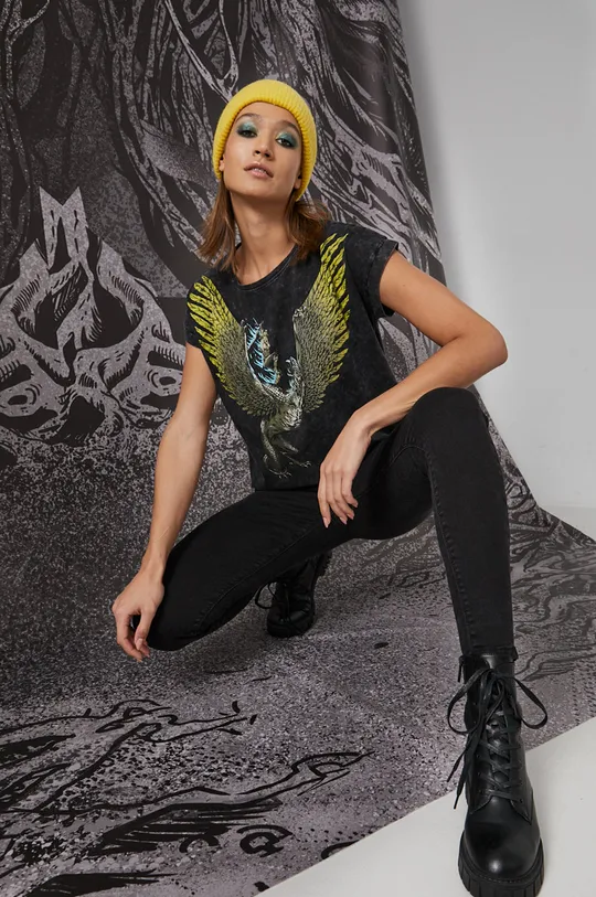γκρί Medicine - Βαμβακερό μπλουζάκι Witcher Γυναικεία