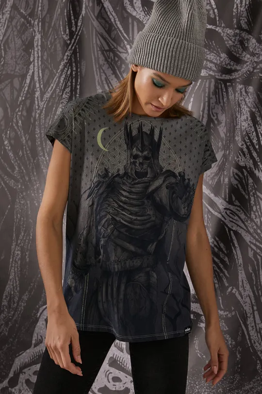 szary Medicine - T-shirt bawełniany The Witcher Damski